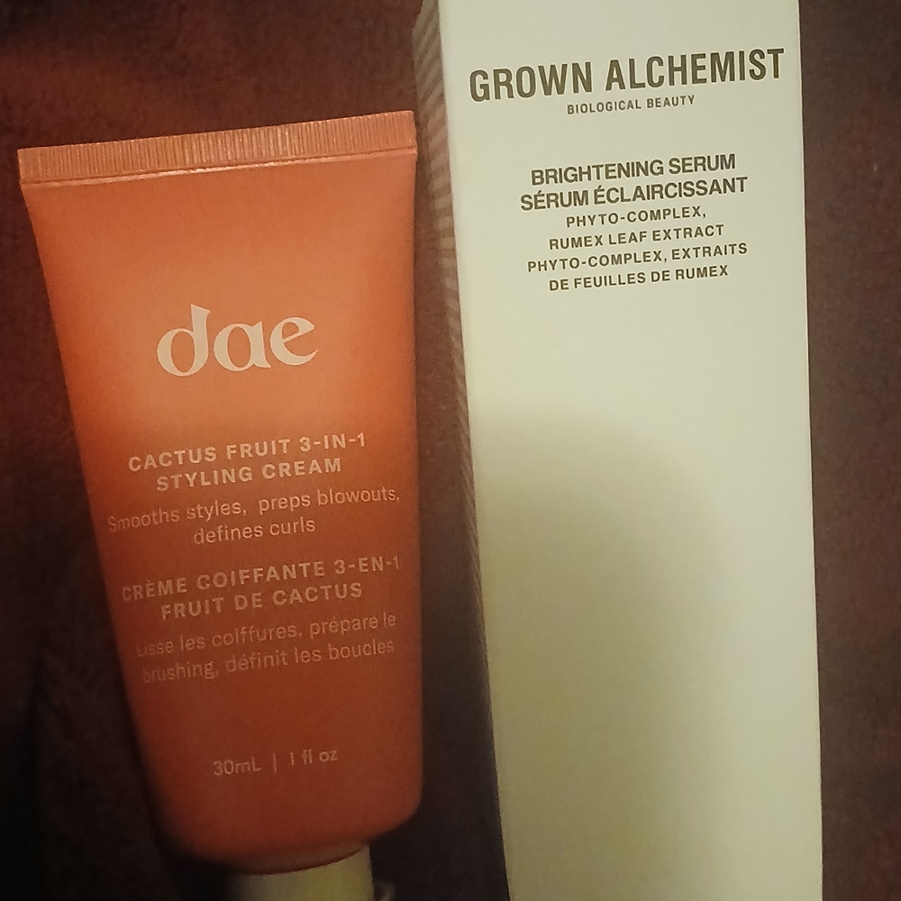 Grown Alchemist Brightening Serum & DAE Hair Styling Cream  ***NEW***